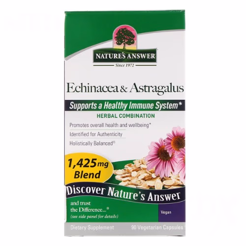 Natures Answer Echinacea and Astragalus - 90 Veg Capsules