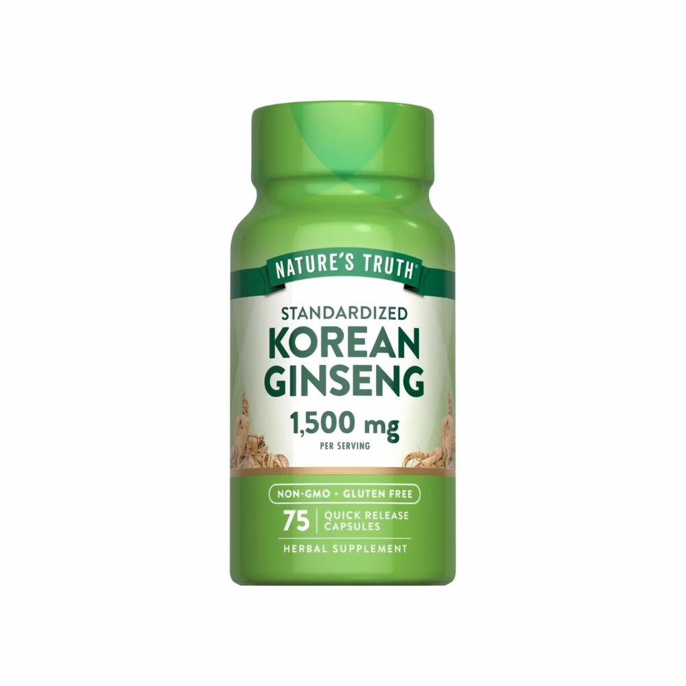 Nature's Truth Korean Ginseng 1500mg Cap 75s 1
