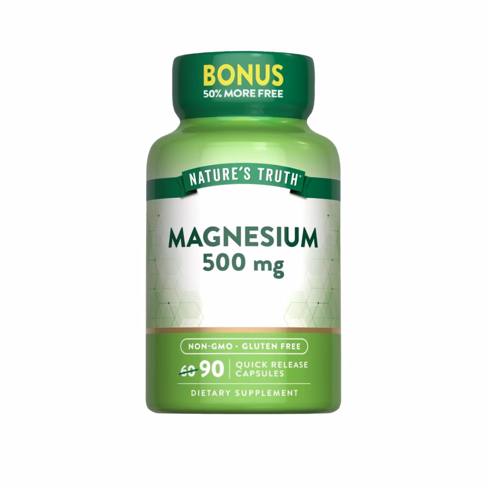 Nature's Truth Magnesium Oxide 500mg 90 Caps  1