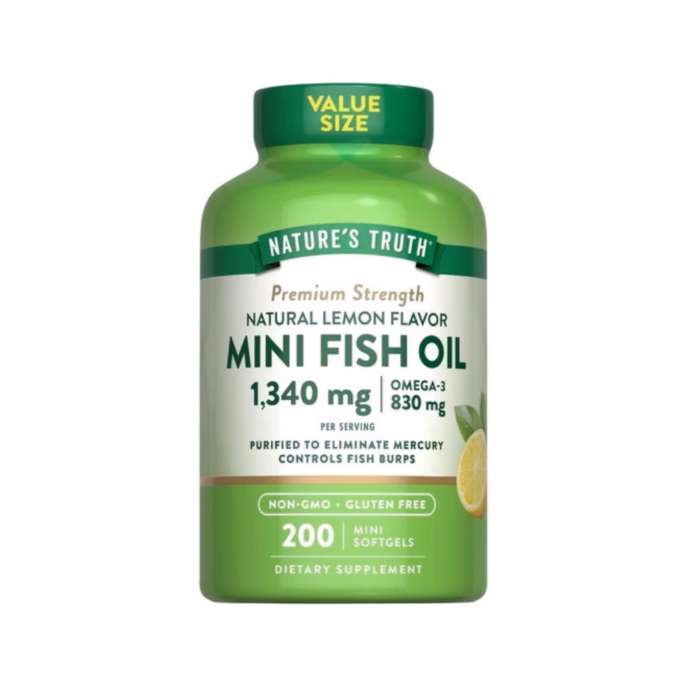 Nature's Truth Mini Fish Oil 1340mg Softgels 200s  1