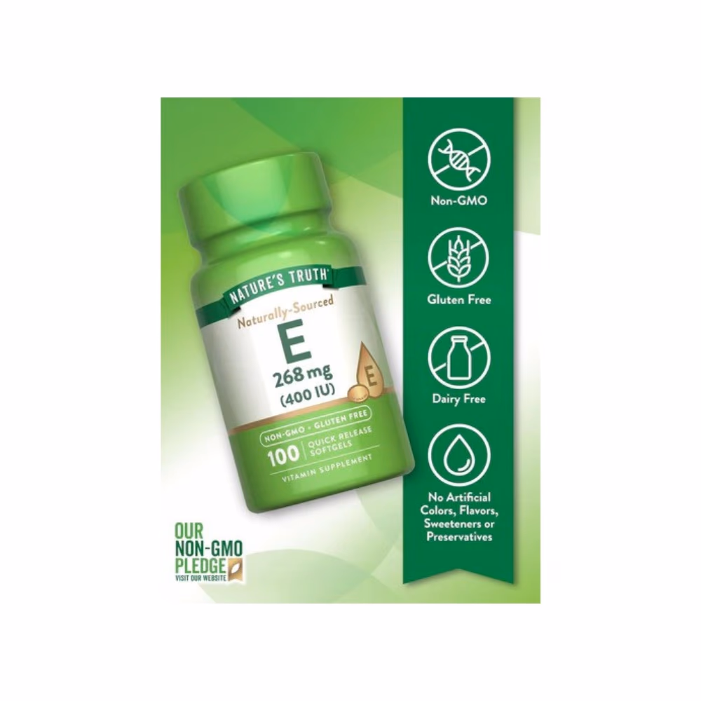 Nature's Truth Natural E 400IU 100 Softgels 2