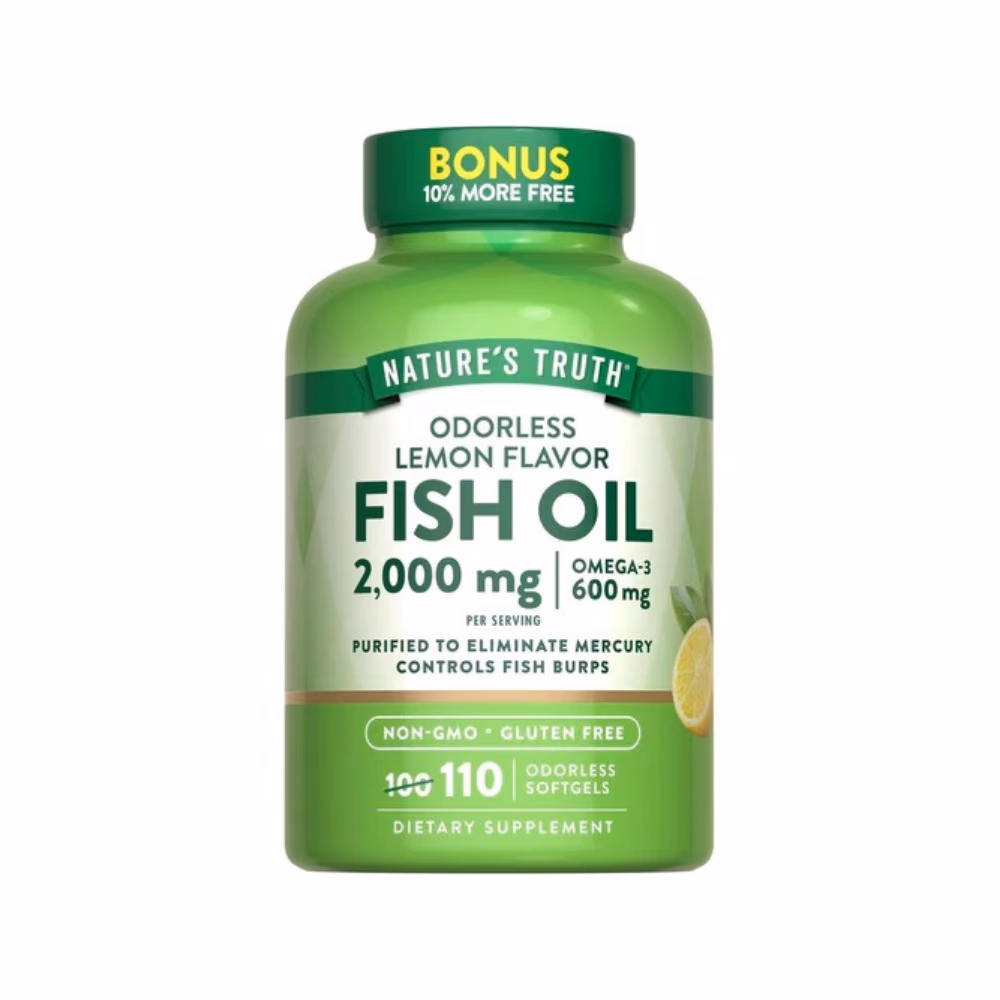 Nature's Truth Odorless Fish Oil 2400mg 90 Softgels  1