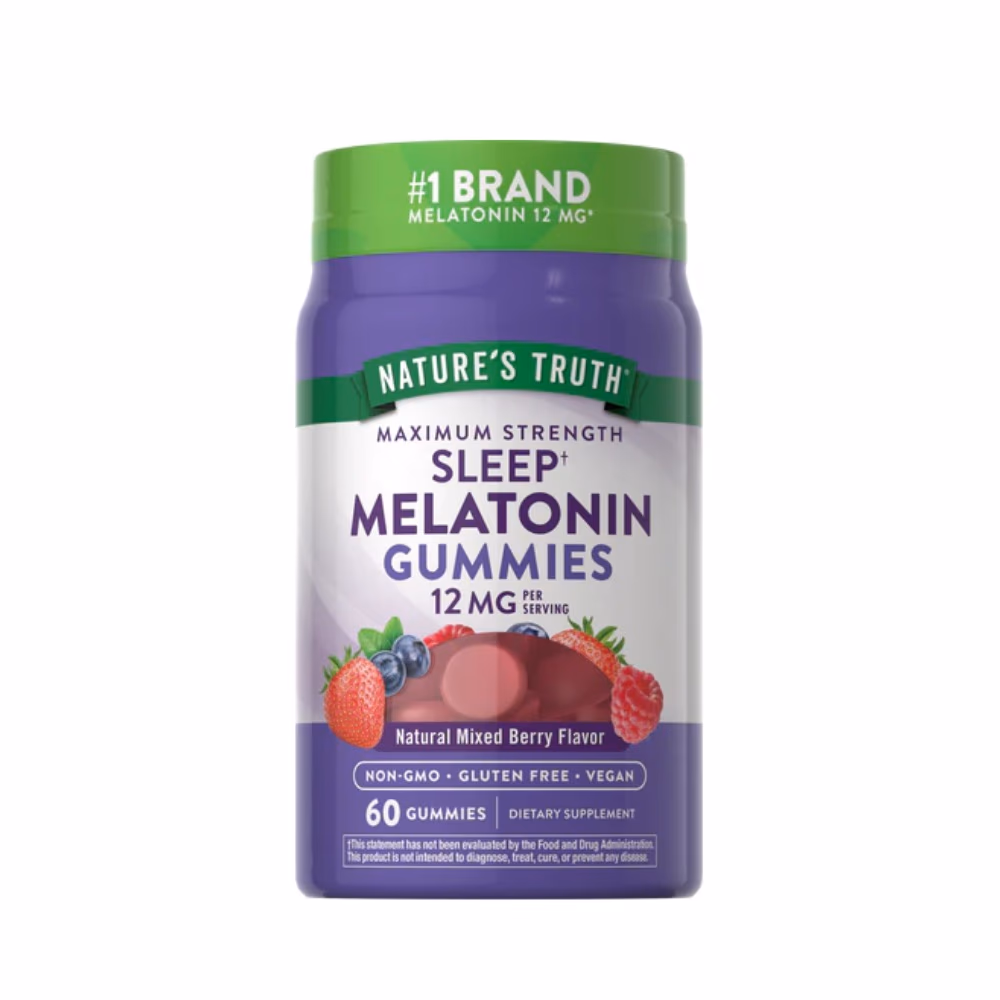 Nature's Truth Sleep Melatonin 12mg Mixed Berry Gummies 60S 1