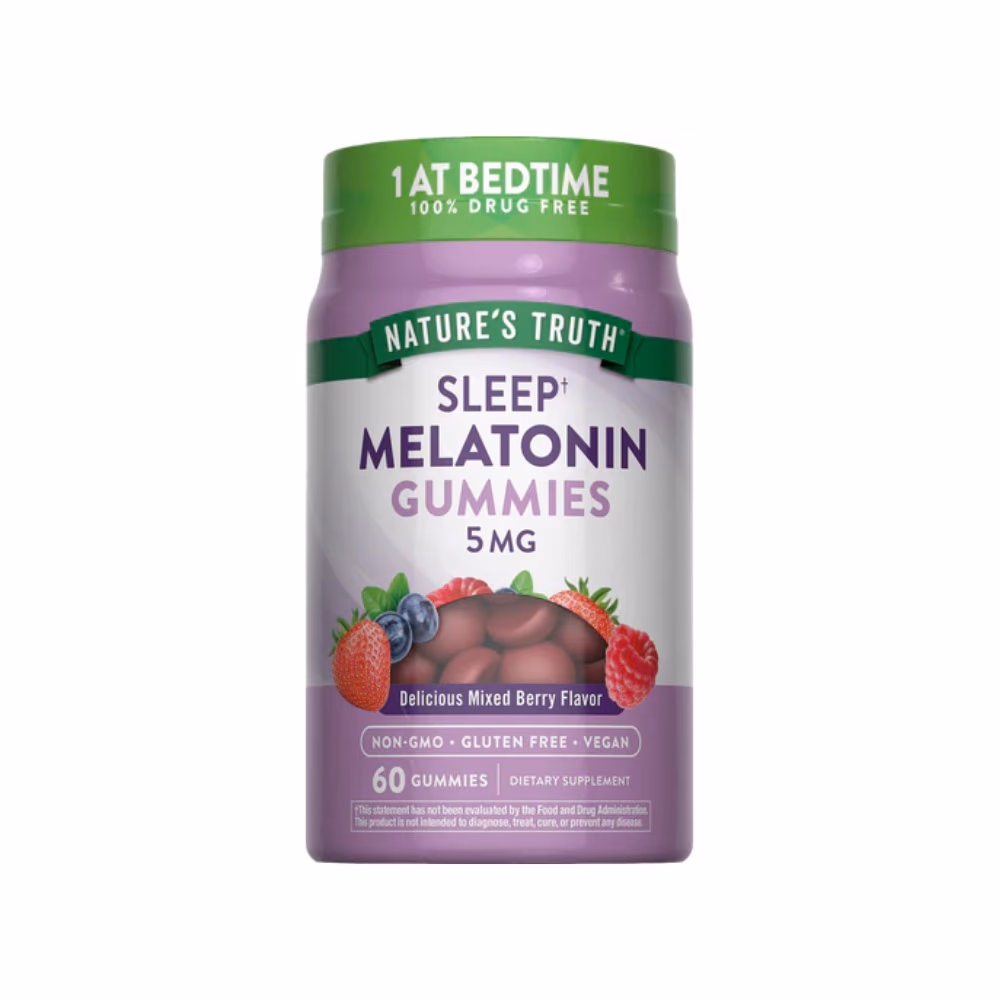 Nature's Truth Sleep Melatonin 5mg Mixed Berry - 60 Gummies
