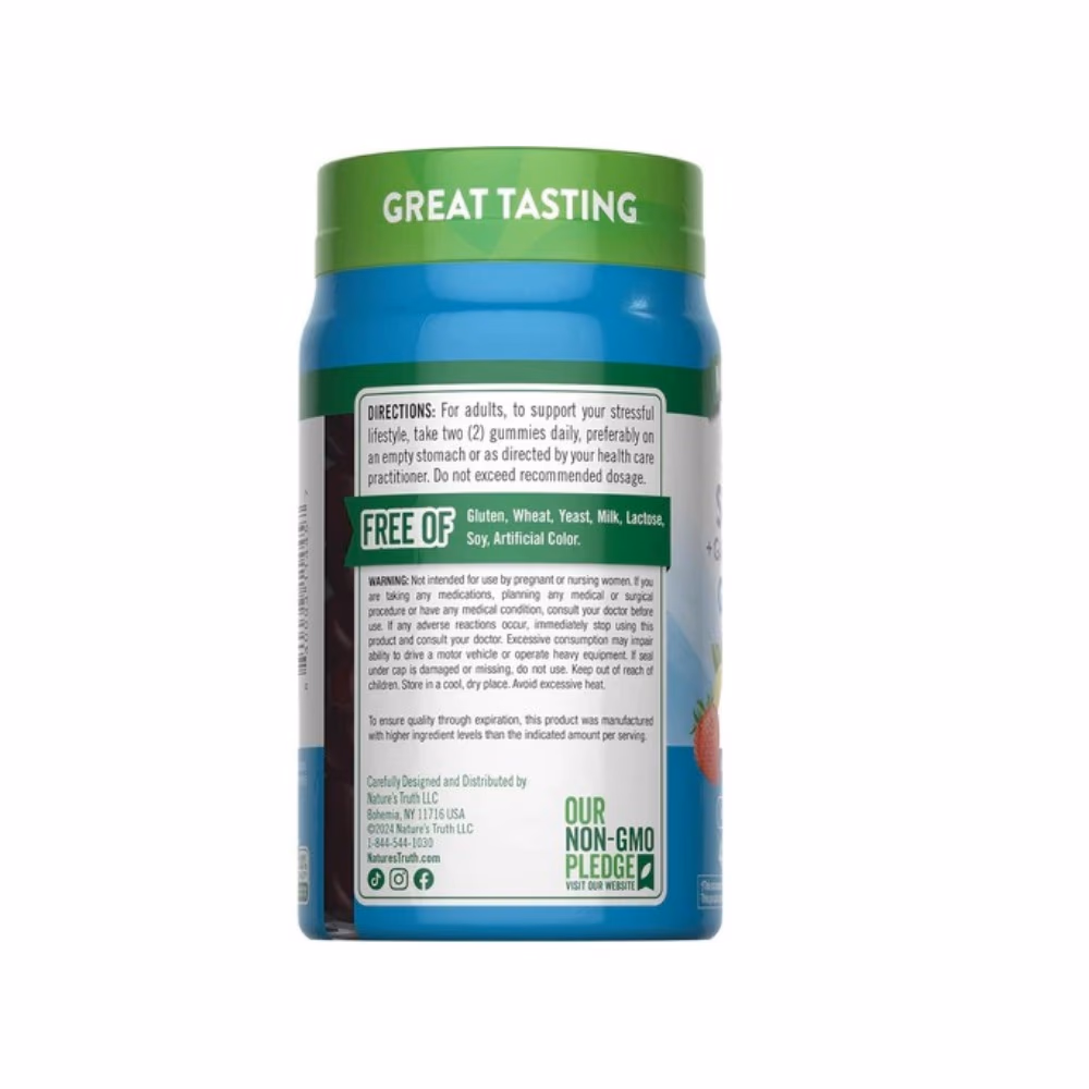 Nature's Truth Stress Support Lemon & Strawberry-48 Gummies  5