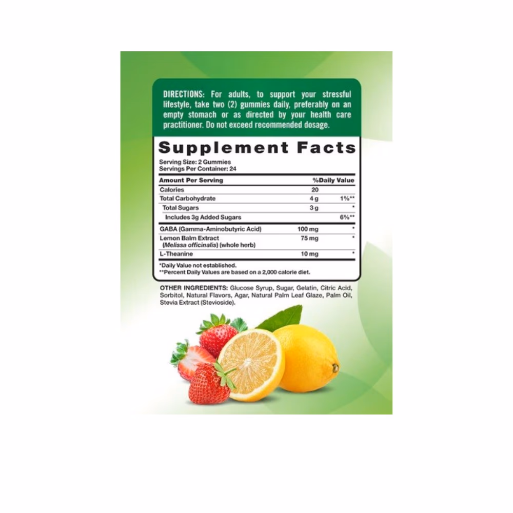 Nature's Truth Stress Support Lemon & Strawberry-48 Gummies  4