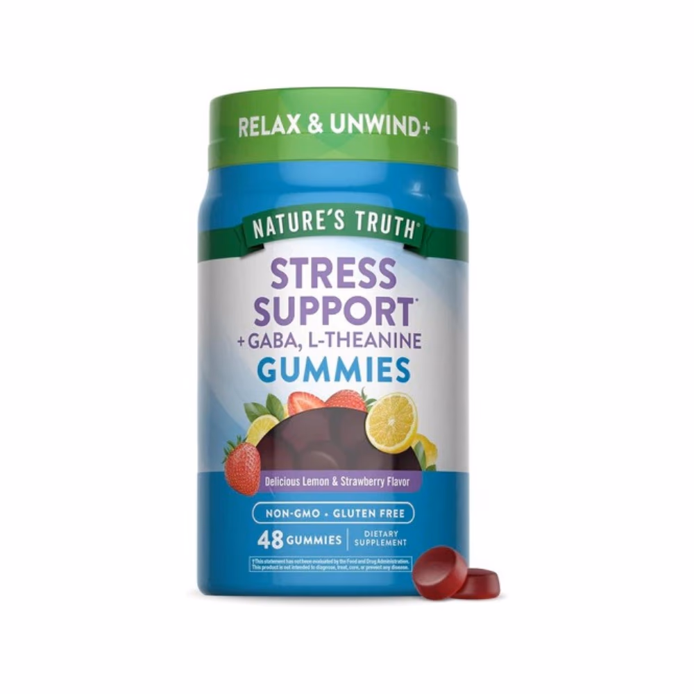 Nature's Truth Stress Support Lemon & Strawberry-48 Gummies