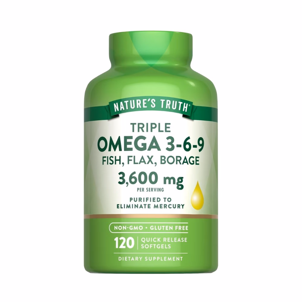 Nature's Truth Triple Omega-3-6-9 3600mg -120 Softgels