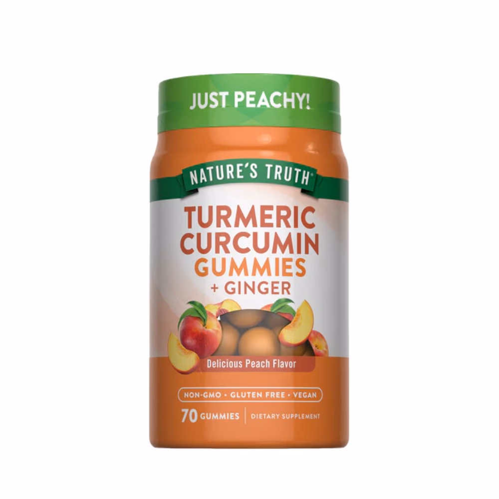 Nature's Truth Turmeric Curcumin + Ginger Peach Gummies 70s