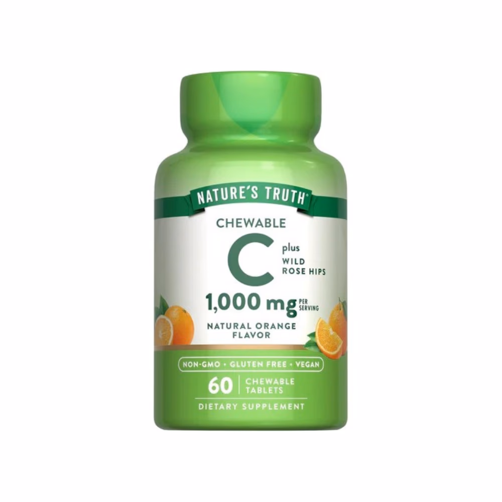 Nature's Truth Vitamin C 1000mg Orange Chewable 60 Tablets 1