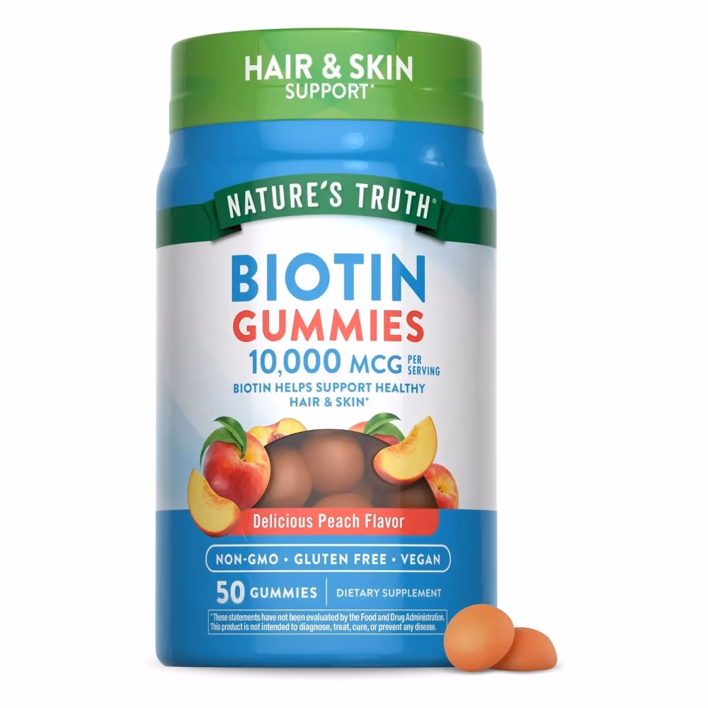 Natures Truth Biotin 10000Mg Hair Skin Gummies - 50 Gummies 1