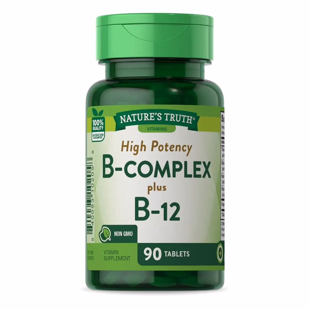 Natures Truth B-Complex Plus B12 - 90 Tablets 1