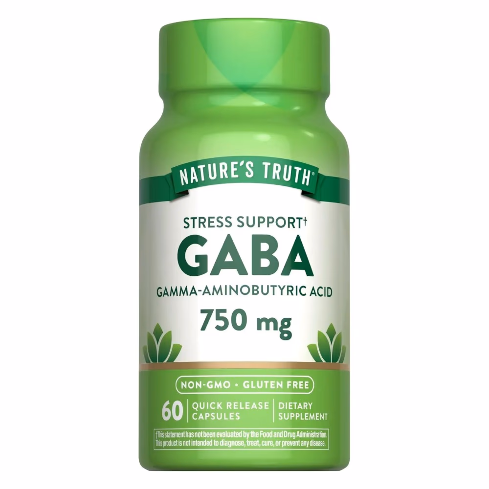 Natures Truth GABA 750Mg - 60 Capsules