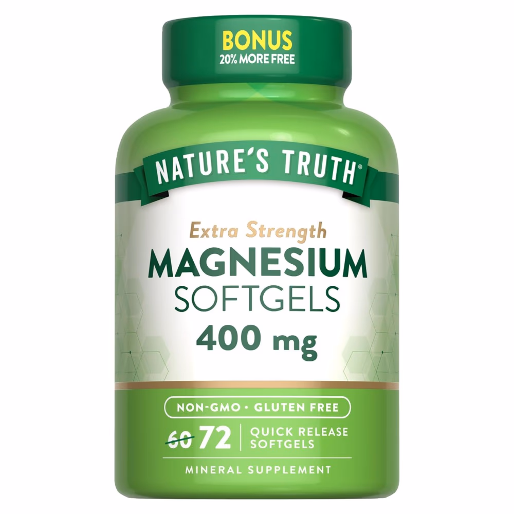 Natures Truth Magnesium 400mg - 72 Softgels