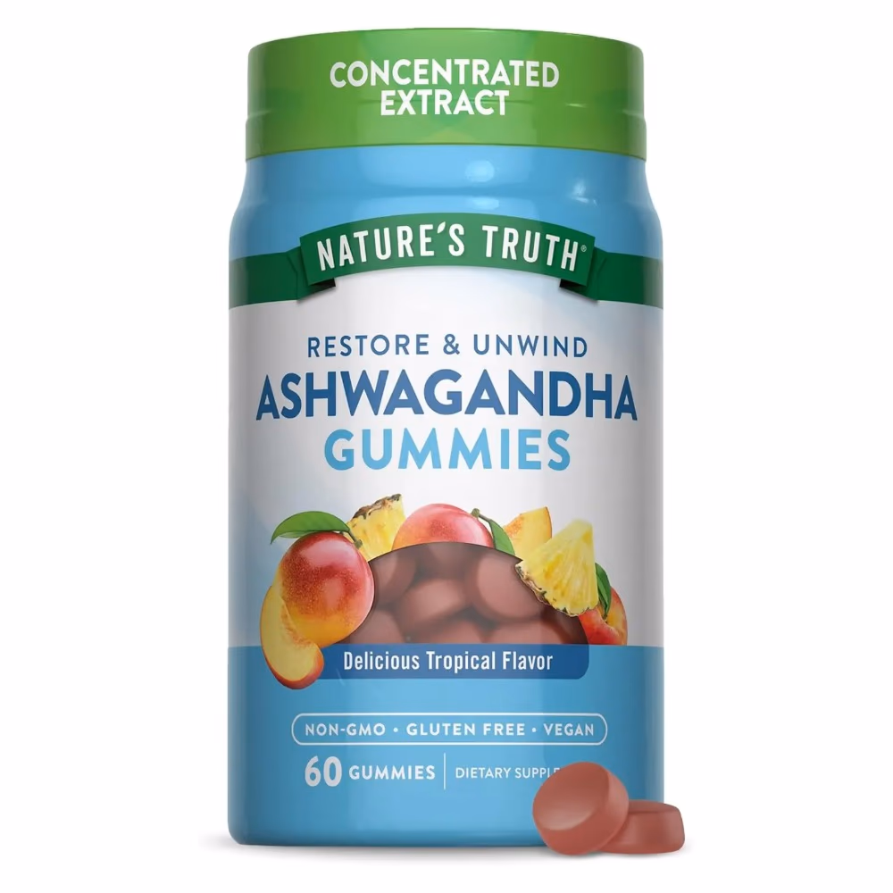 Natures Truth Restore & Unwind Ashwagandha Gummies - 60 Gummies 1