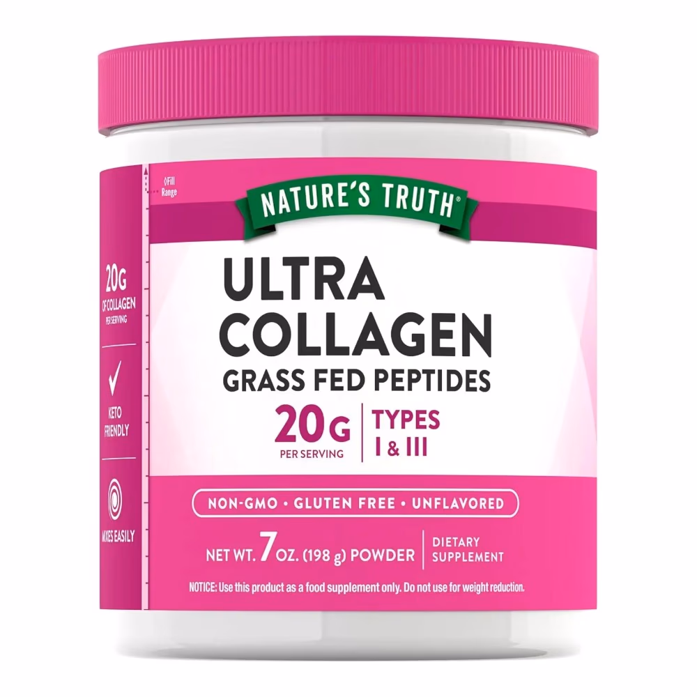 Natures Truth Ultra Collagen Type 1 & 3 Powder Unflavored - 198gm 1