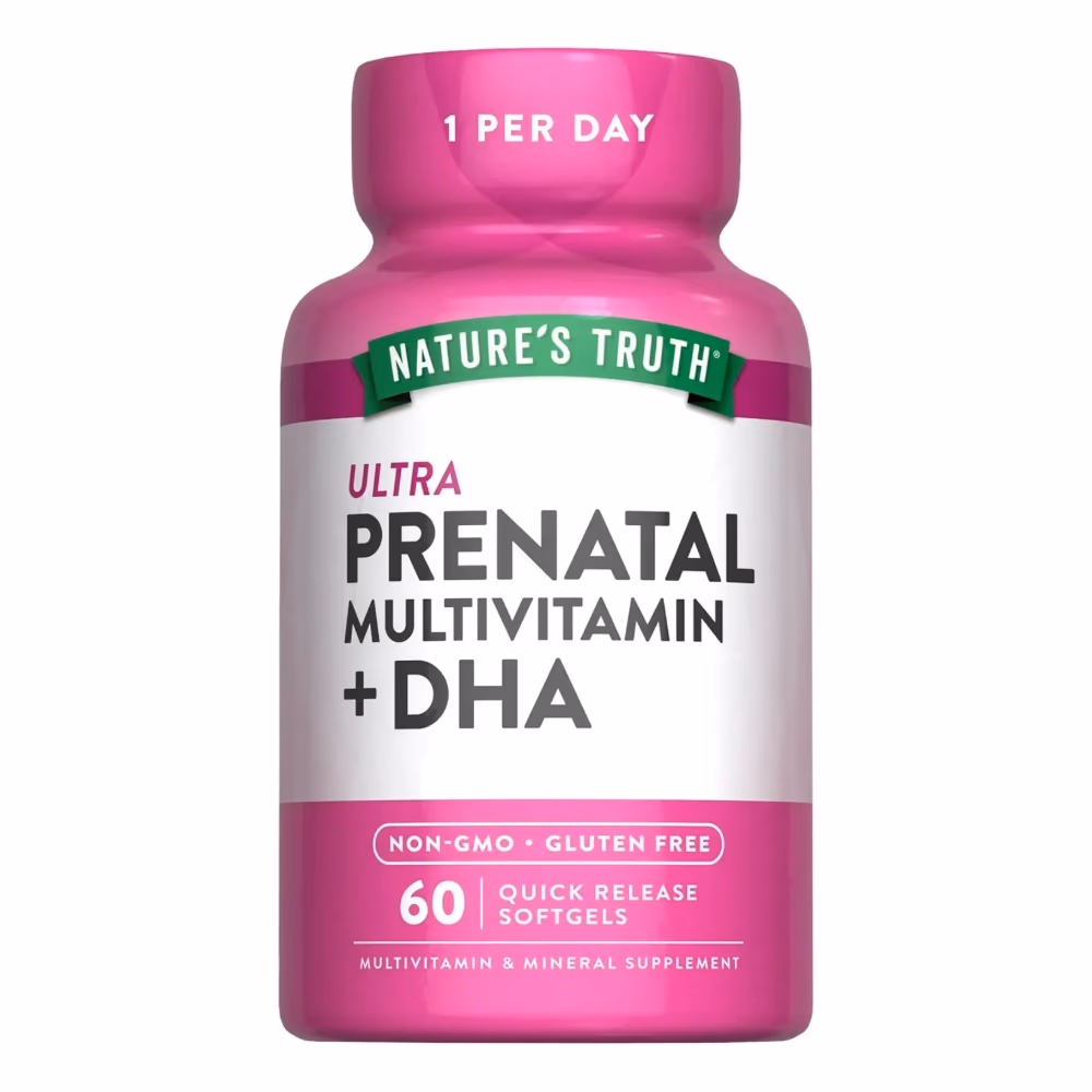 Natures Truth Ultra Prenatal Vitamins+DHA - 60 Softgels