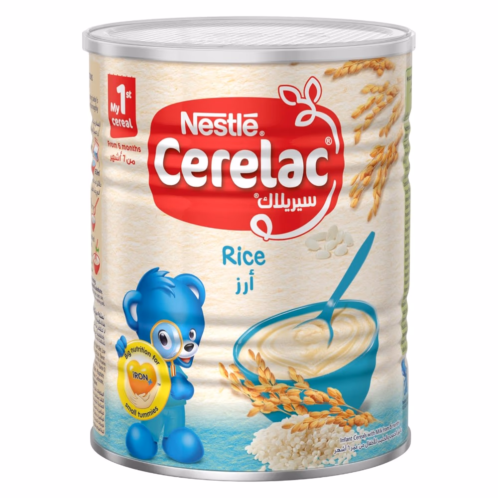 Nestle Cerelac Rice Stage 1 400g – Iron Fortified Baby Cereal for 6 Months+ 1