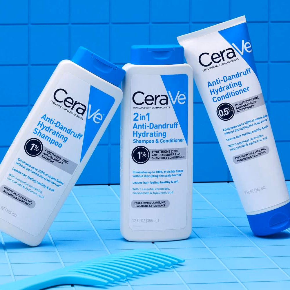 CeraVe 2 in 1 Anti Dandruff Hydrating Shampoo and Conditioner 355ml 2