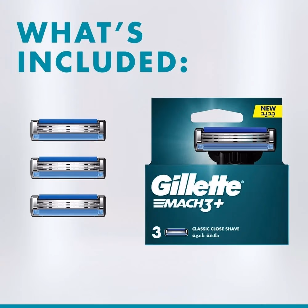 Gillette Mach 3+ Blade, 3 Count 5