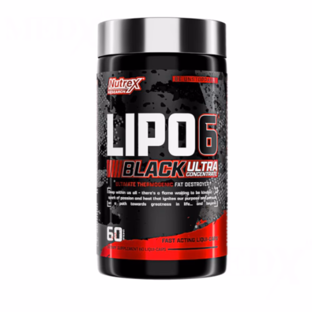 Nutrex Lipo‑6 Black – 60 Fast‑Acting Caps