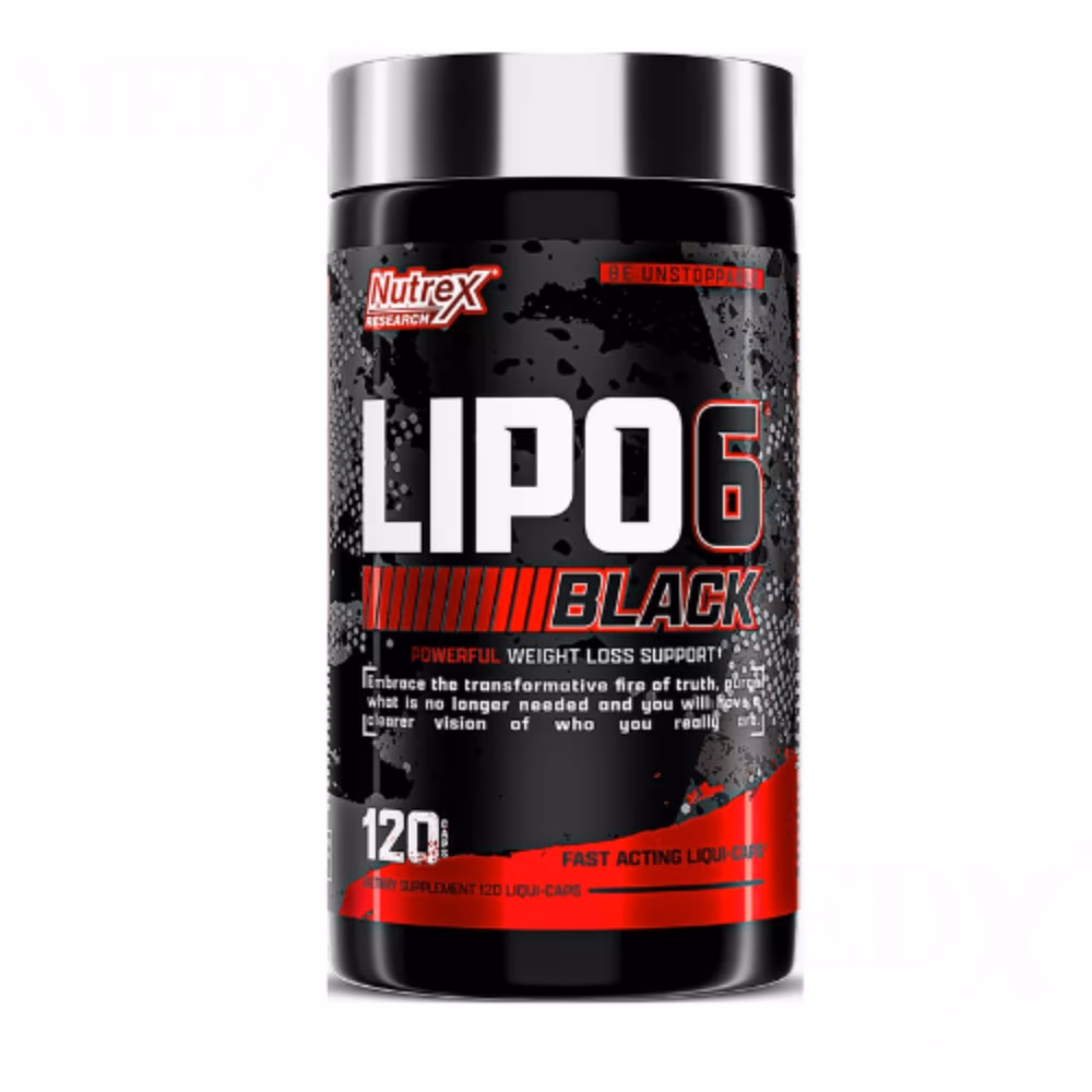 Nutrex Lipo‑6 Black – 120 Fast‑Acting Liquid Caps