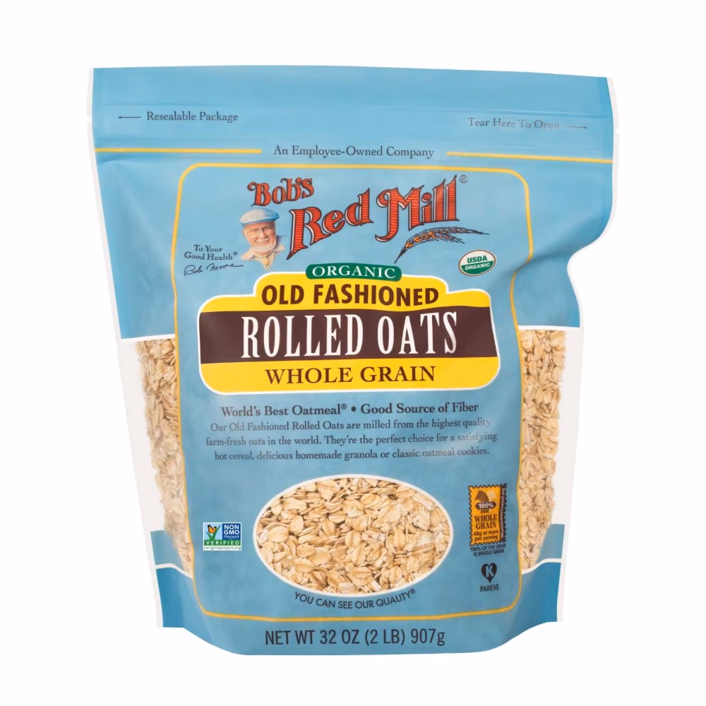 Bobs Red Mill Rolled Oats Whole Grain 1lb