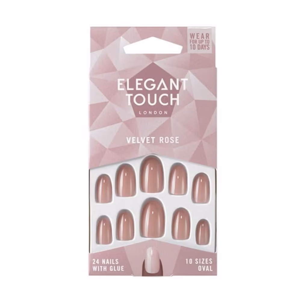 Elegant Touch Velvet Rose Nails 1