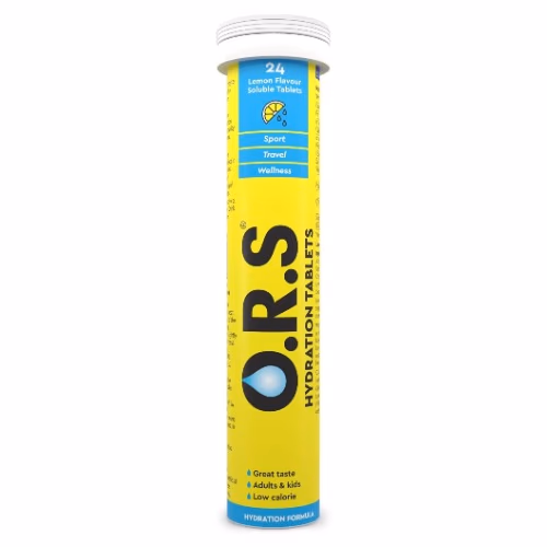ORS Soluble Sports Hydration Tablets with Natural Lemon Flavour - 24 Tablets 1
