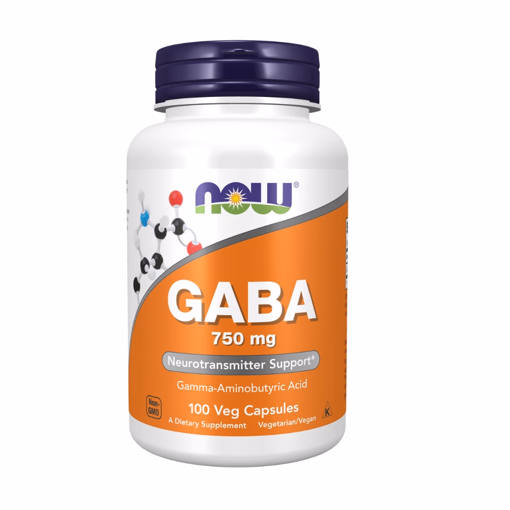Now GABA 750mg 100 Veg Caps 1