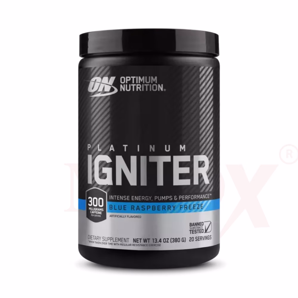 Optimum Nutrition Platinum Igniter Blue Raspberry Freeze 380g