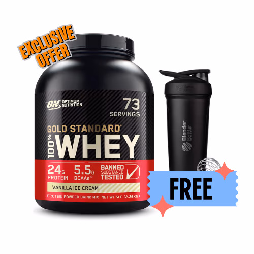 Optimum Nutrition Gold Standard 100% Whey Vanilla Ice Cream 5LB 1