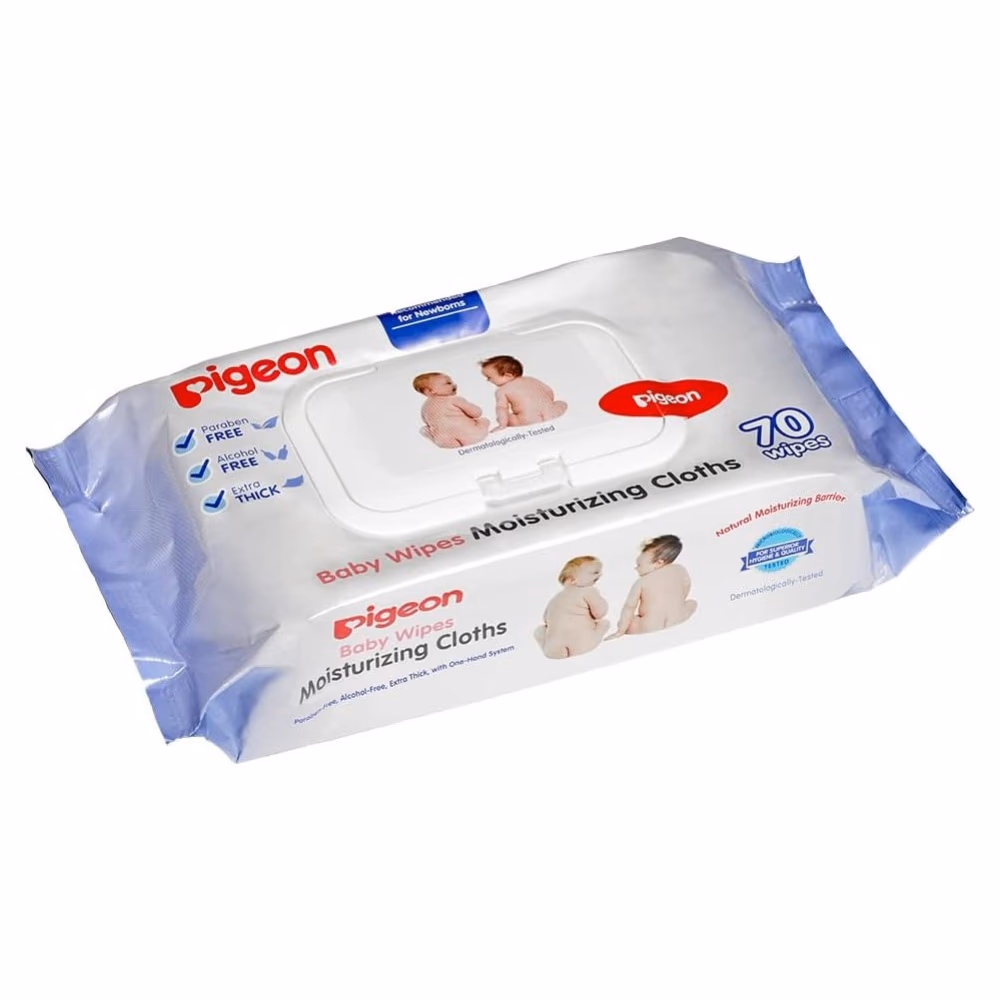 Pigeon Baby Wipes Moisturizing Cloths 70s 1