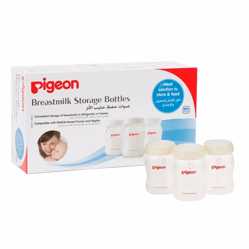 Pigeon Breast Milk Storage Bottles 160ml 3s 1