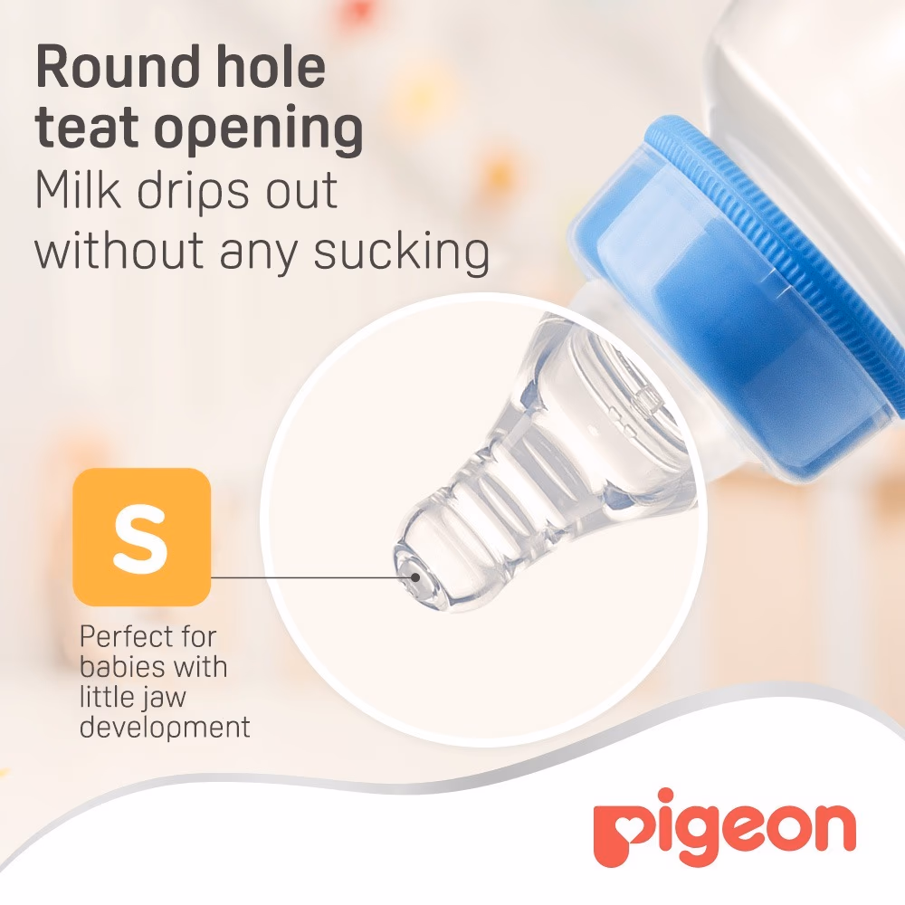 Pigeon Peristaltic Nipple Slim Neck 0-3 Months 338 5
