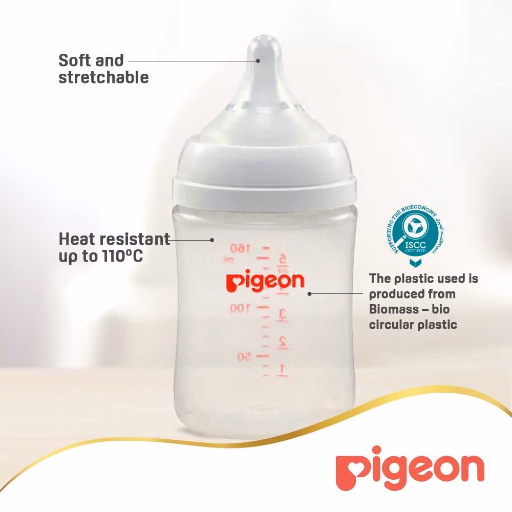 Pigeon Soft Touch Plastic Nursing Bottle 0+ 160ml 26744 4
