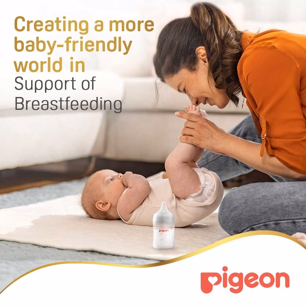 Pigeon Soft Touch Plastic Nursing Bottle 0+ 160ml 26744 5