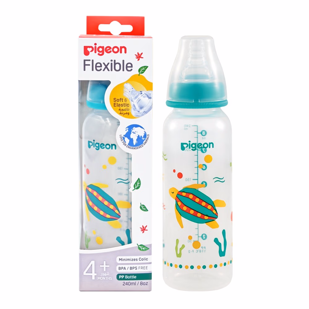 Pigeon Slim Neck Bottle Animals 240ml 414