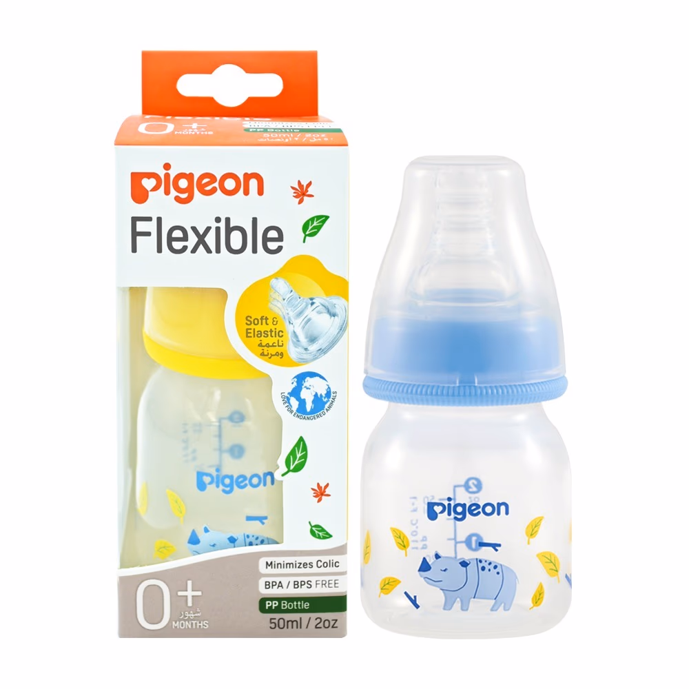 Pigeon Slim Neck Bottle Animals 50ml 418 1