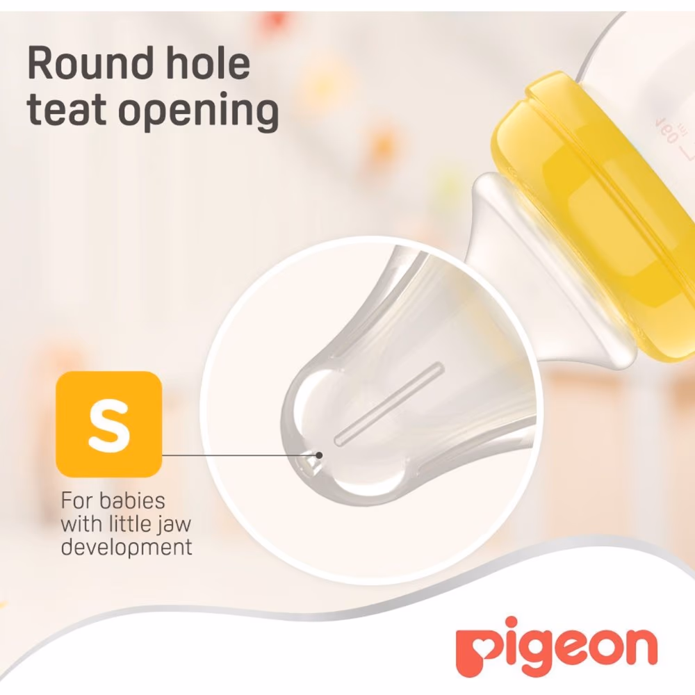 Pigeon Wide Neck Nipple Peristalsis Plus S 1S 2