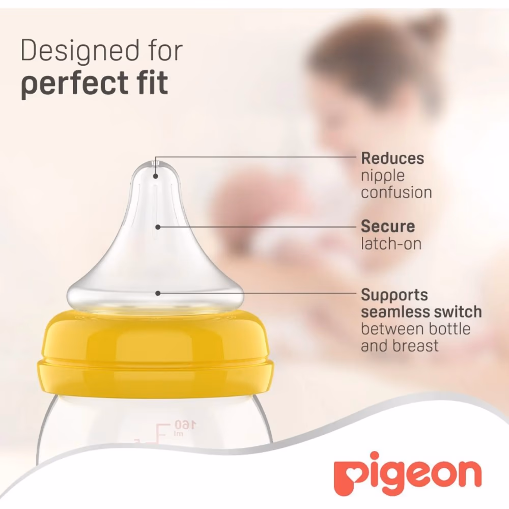 Pigeon Wide Neck Nipple Peristalsis Plus SS 1S 3
