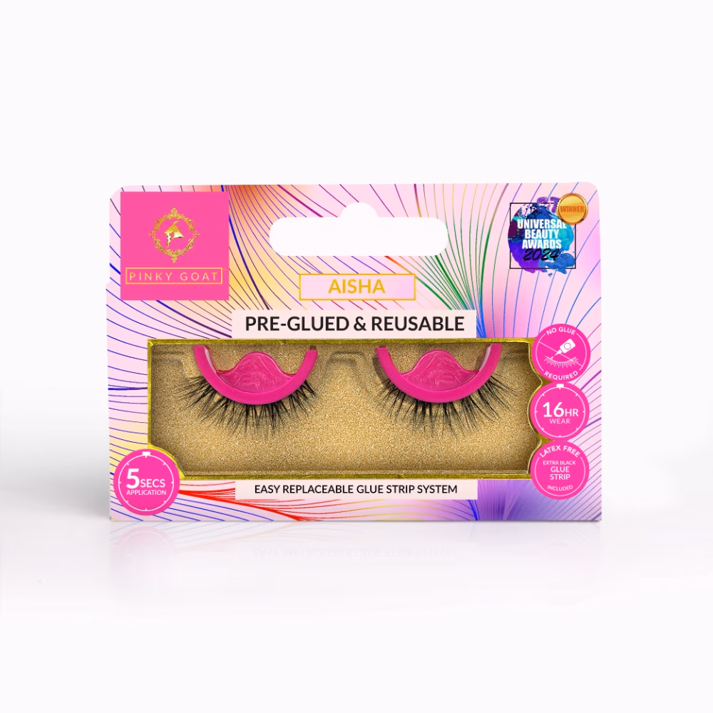 Pinky Goat Lashes Aisha Pre-Glued Reusable 2684