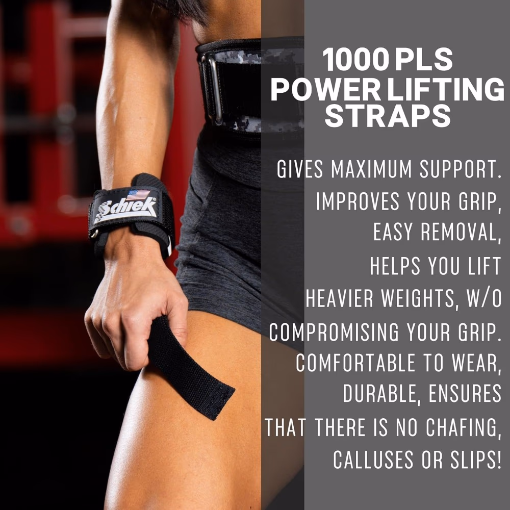 Schiek Power Lifting Strap Black 3
