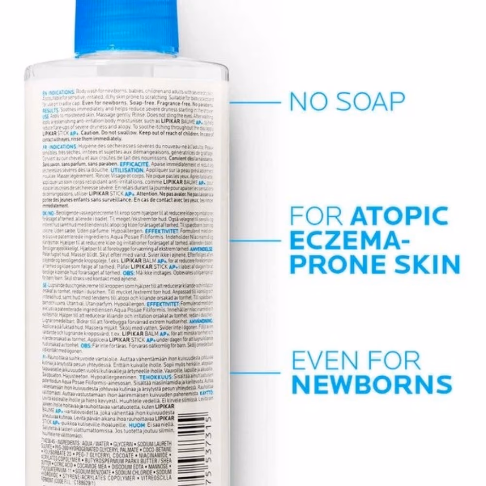 La Roche Posay Lipikar Syndet AP+ 400ml 3
