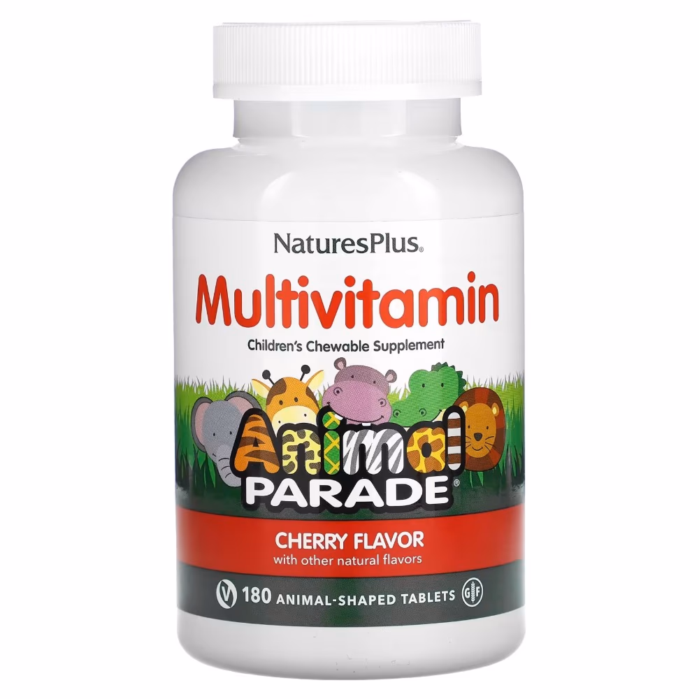 NaturesPlus Animal Parade Multivitamin 180 Tabs Cherry 1