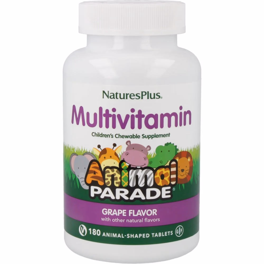NaturesPlus Animal Parade Multivitamin 180 Tabs Grape 1