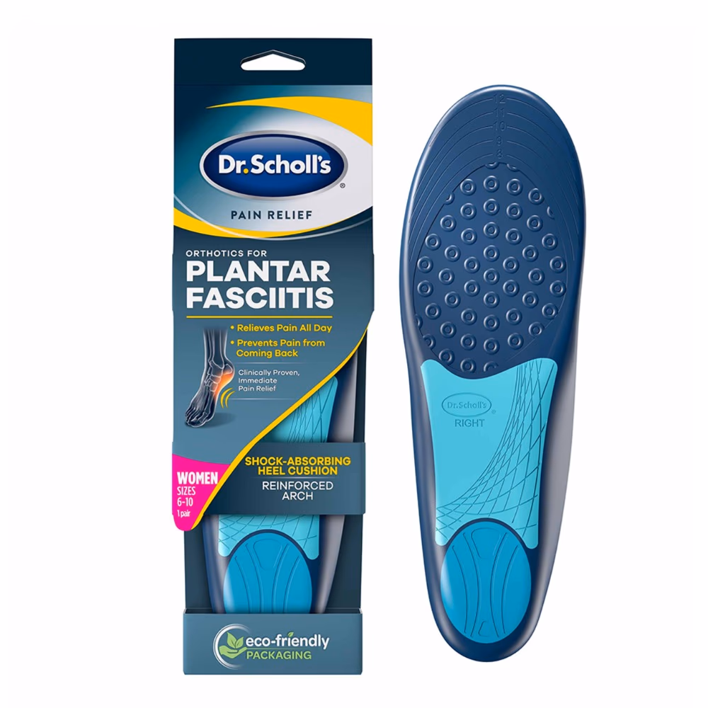Scholl Plantar Fasciitis Orthotics Women Size 6 to 10