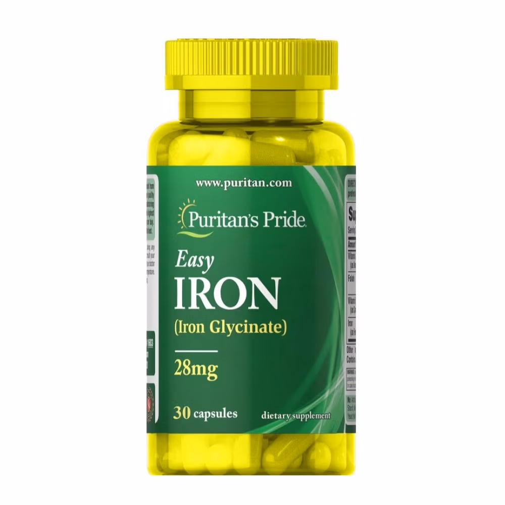 Puritan's Pride Easy Iron 28mg 30 Capsules 1
