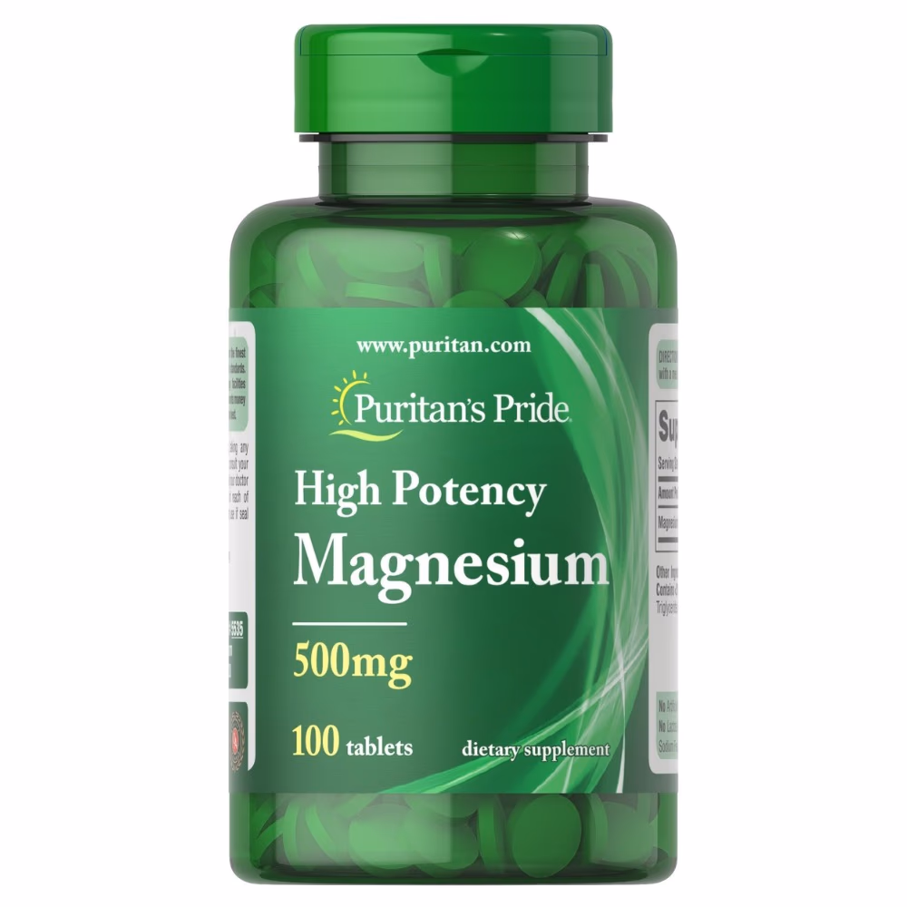 Puritan's Pride Magnesium 500mg 100 Tabs