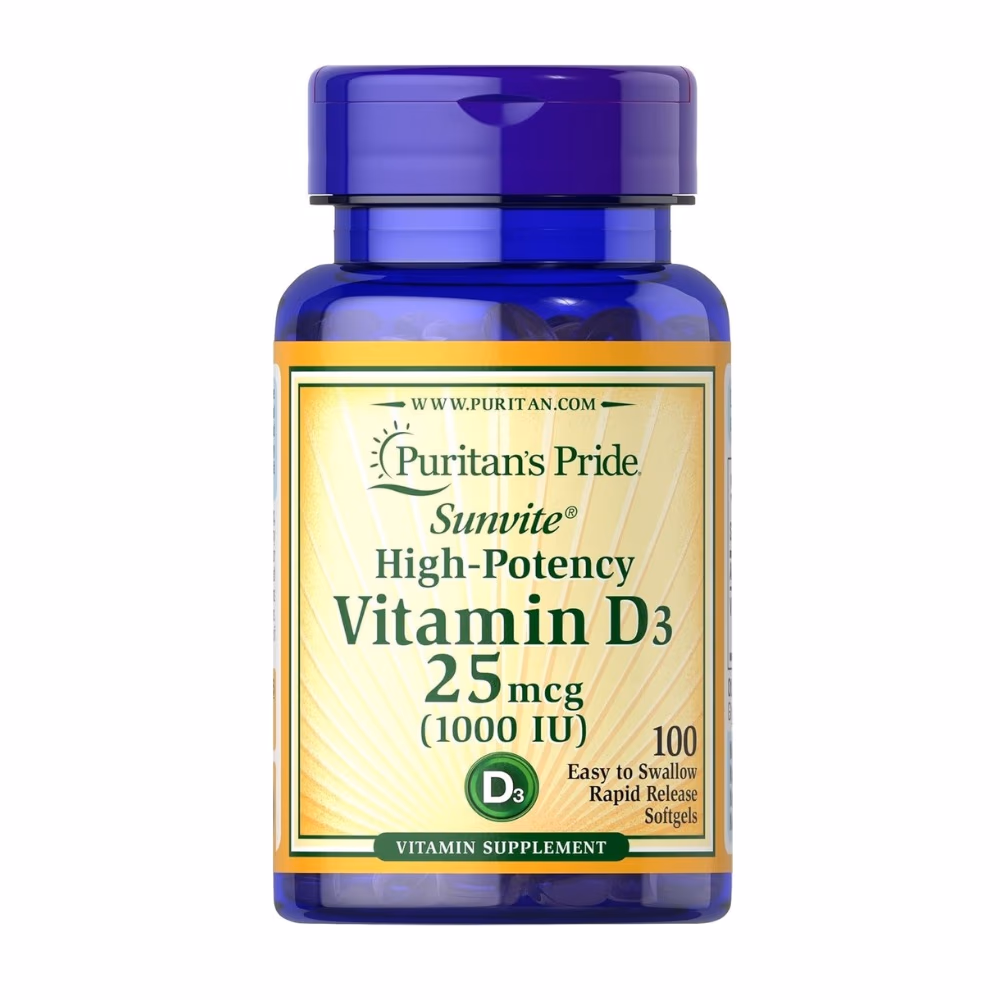 Puritan's Pride Vitamin D3 1000IU 100 Softgels